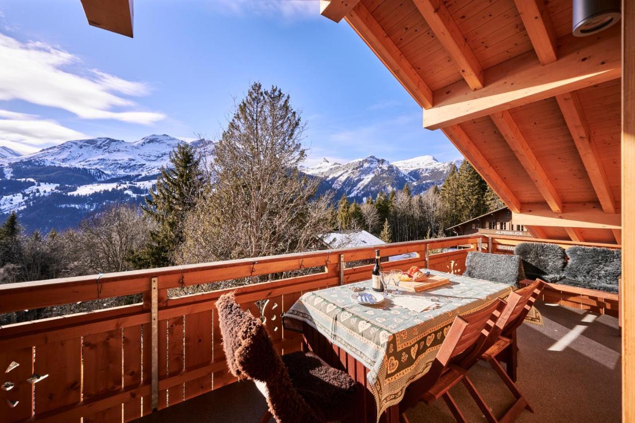 Chalet Bergfrieden Penthouse Leilighet Wengen Eksteriør bilde