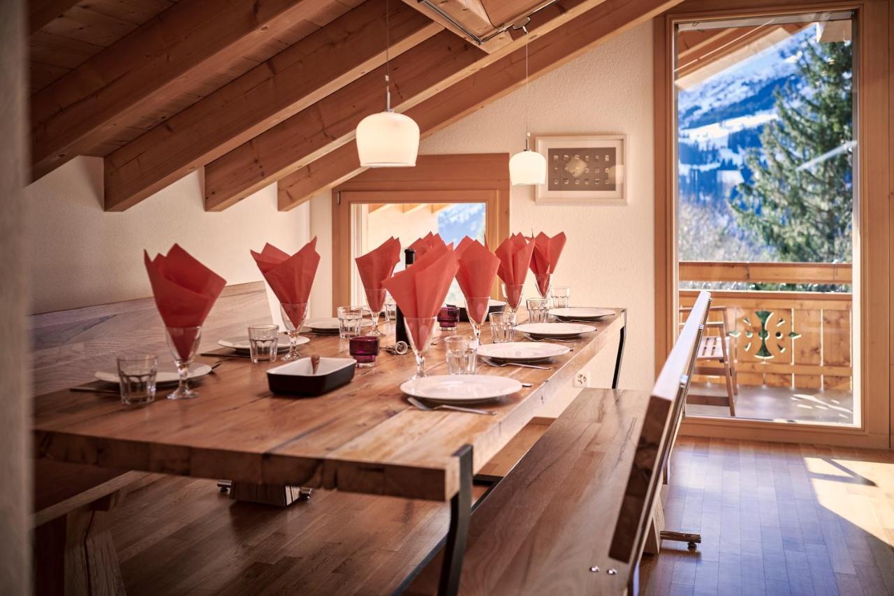 Chalet Bergfrieden Penthouse Leilighet Wengen Eksteriør bilde