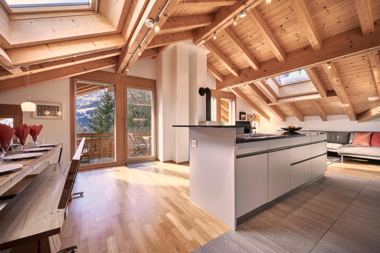 Chalet Bergfrieden Penthouse Wengen Eksteriør bilde