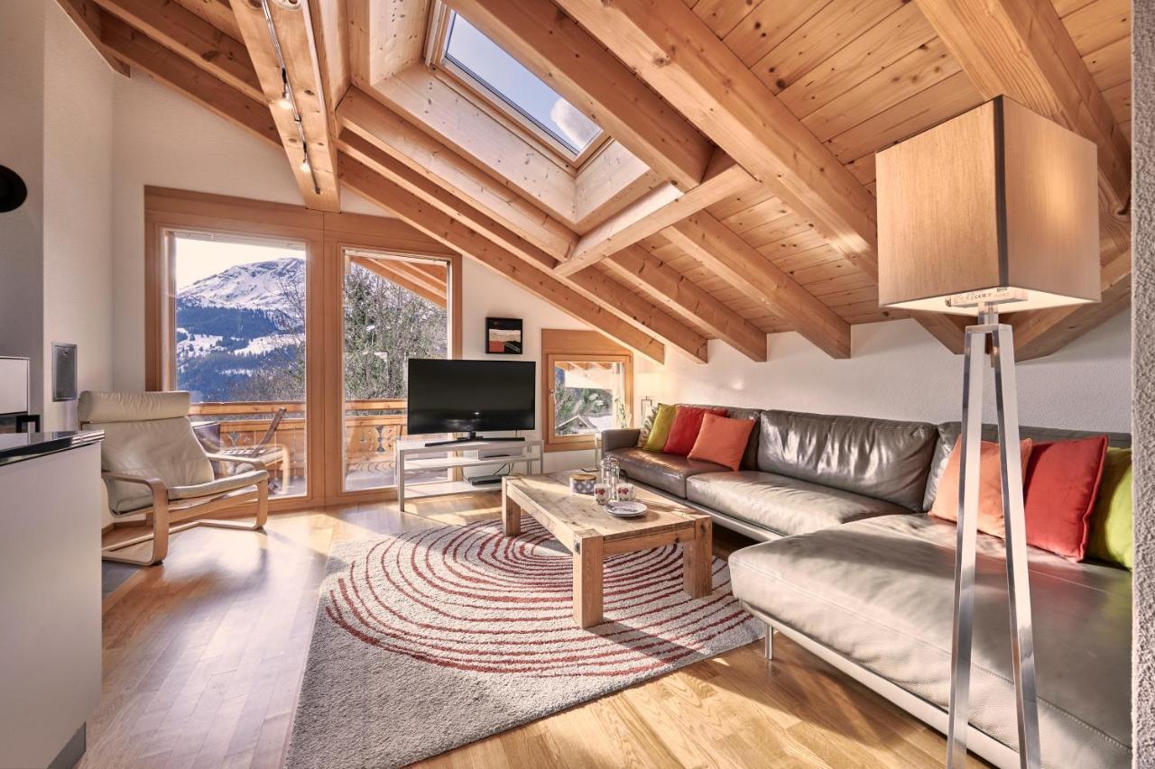 Chalet Bergfrieden Penthouse Wengen Eksteriør bilde