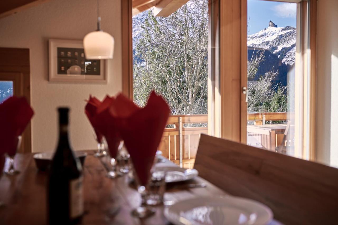 Chalet Bergfrieden Penthouse Wengen Eksteriør bilde