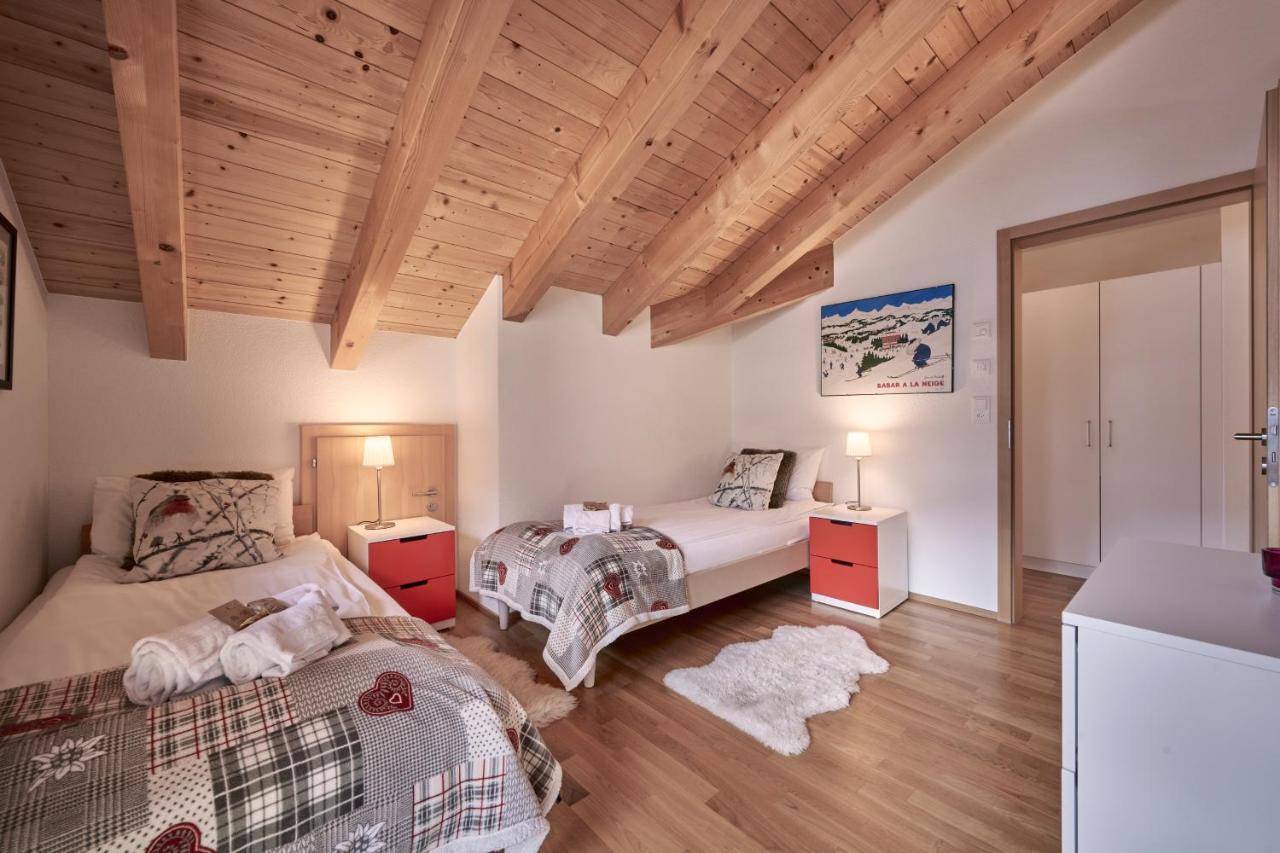 Chalet Bergfrieden Penthouse Wengen Eksteriør bilde