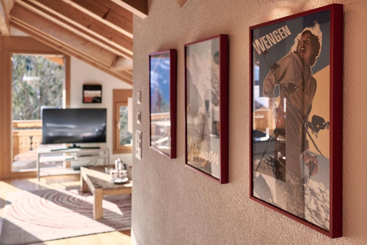 Chalet Bergfrieden Penthouse Wengen Eksteriør bilde