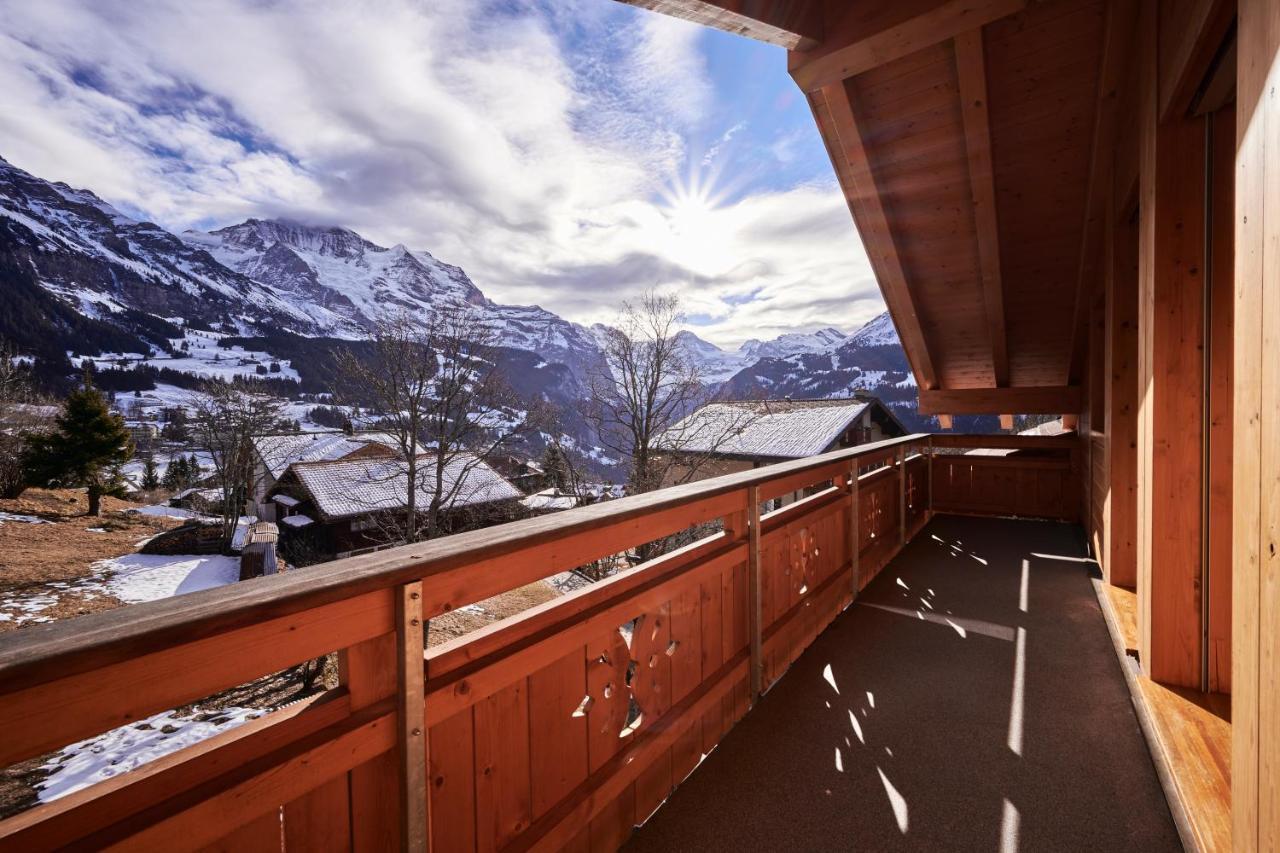 Chalet Bergfrieden Penthouse Wengen Eksteriør bilde