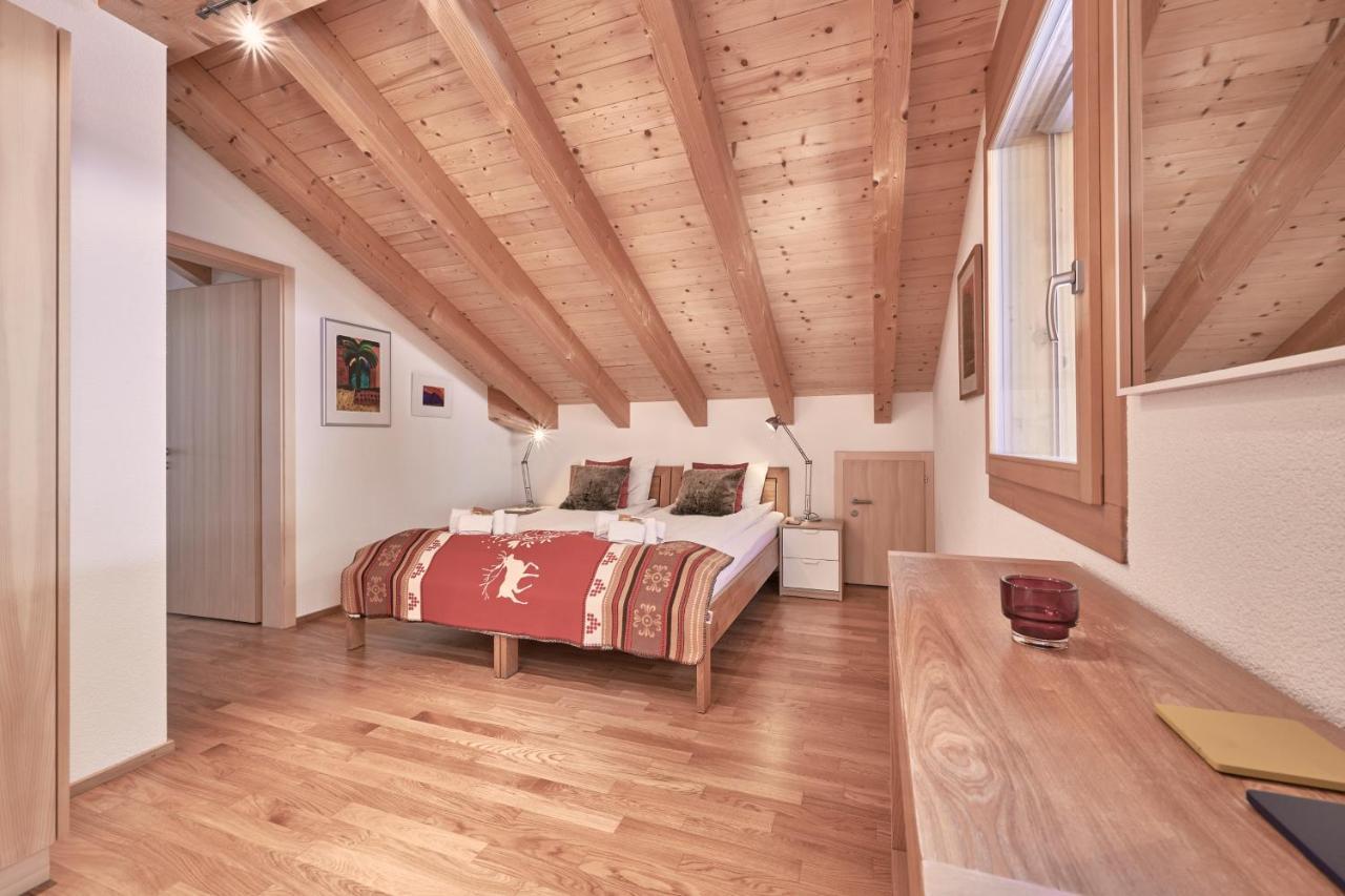 Chalet Bergfrieden Penthouse Wengen Eksteriør bilde