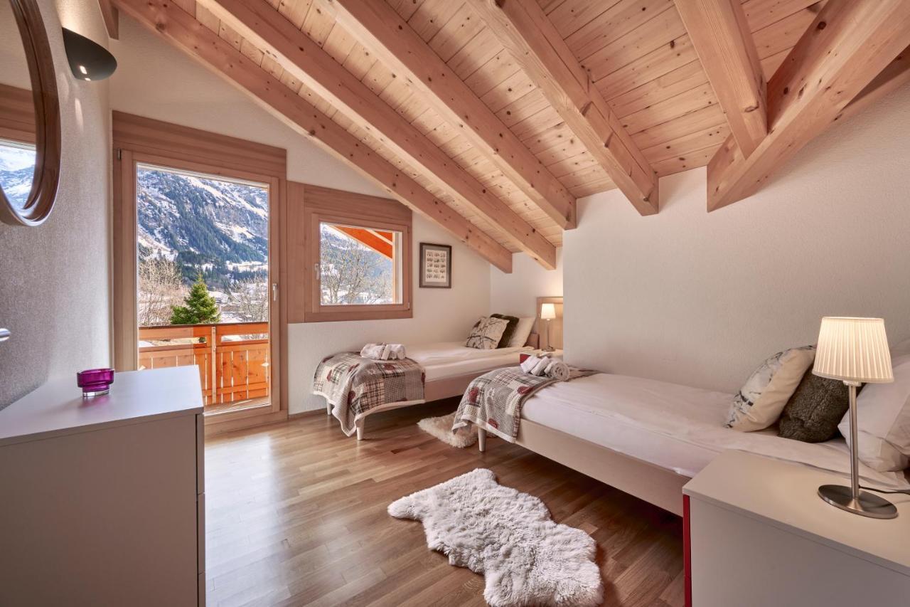 Chalet Bergfrieden Penthouse Wengen Eksteriør bilde