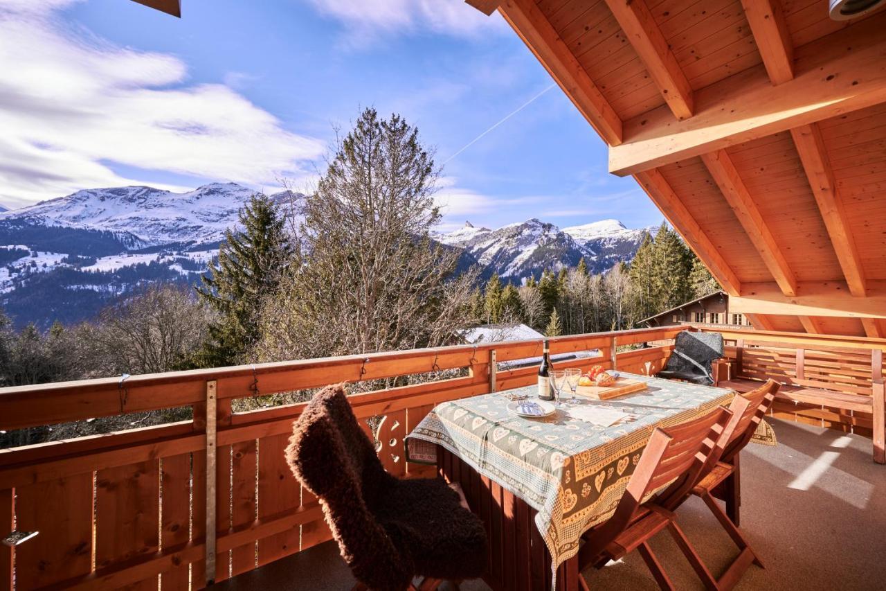 Chalet Bergfrieden Penthouse Wengen Eksteriør bilde
